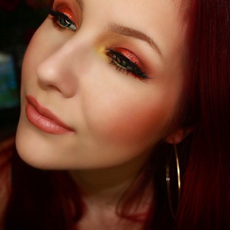 makeup geek eyeshadow look - kat von d shade & light eye palette used as well