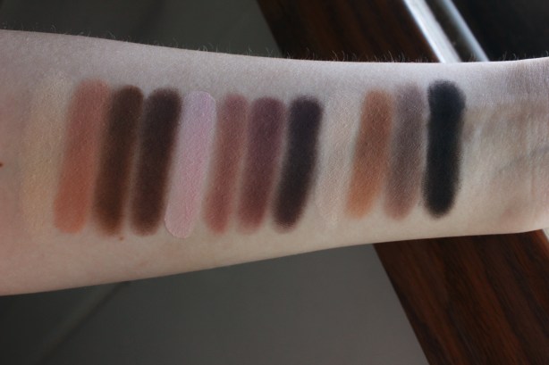Tartelette Palette Daylight Swatches