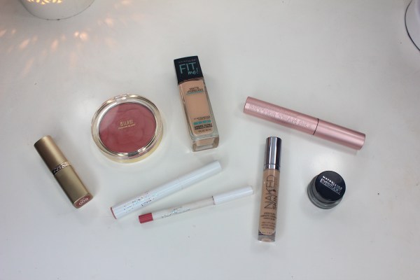 Makeup favorites - maybelline fit me, urban decay concealer, lipstick, colourpop, milani blush