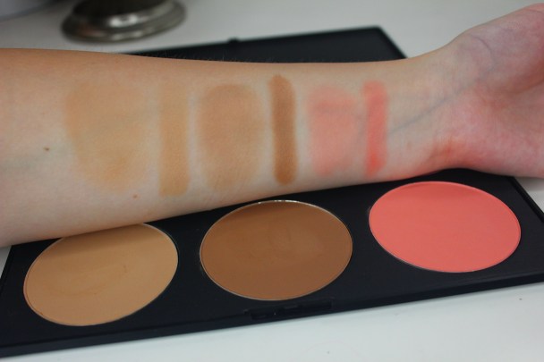 Sedona Lace Contour and Blush Palette swatches 1 contour and blush