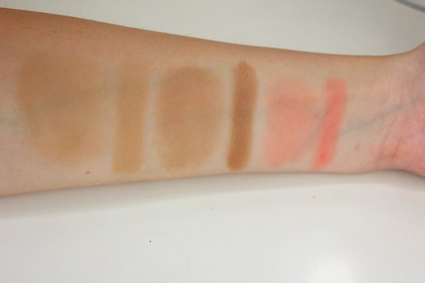 Sedona Lace Contour and Blush Palette swatches contour and blush